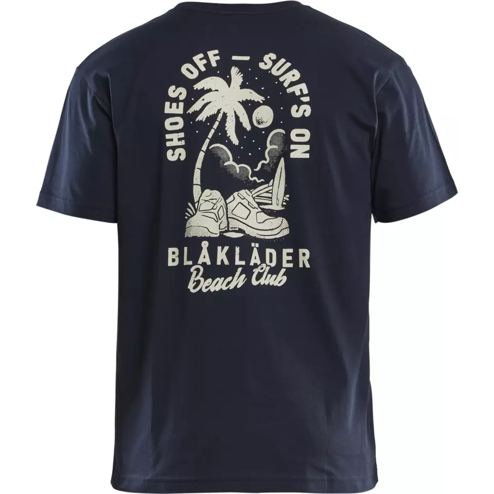 Blåkläder 941910428600, Blåkläder Beach Club T-Shirt, Dunkel Marineblau, image 4, gallery thumbnail