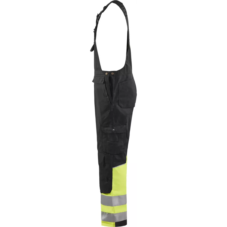 Blaklader 266218009933, High Vis Bib and Brace, Black/Yellow, image 3, gallery thumbnail