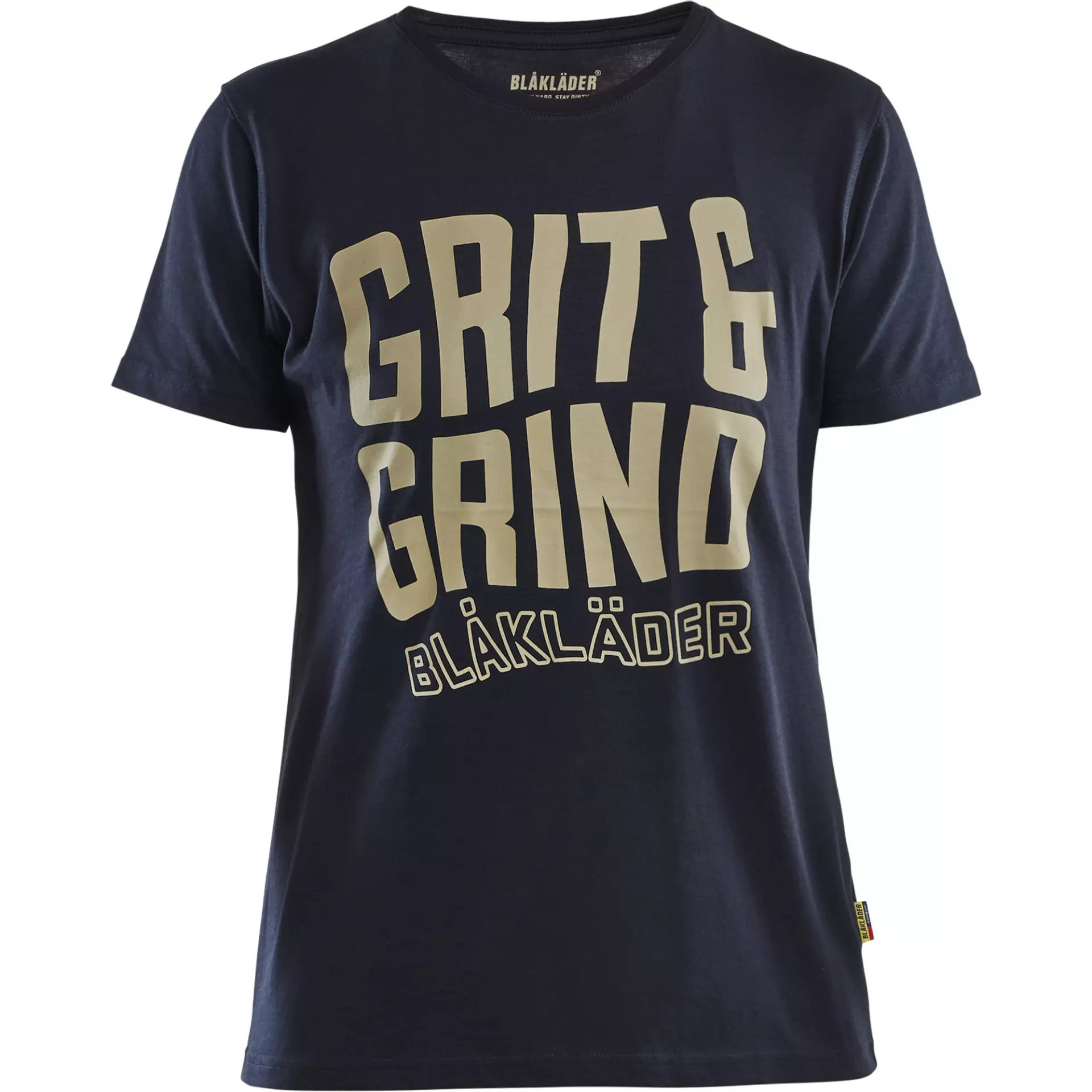 Blaklader 940910428600, Grit and Grind Ladies T-Shirt, Dark Navy Blue