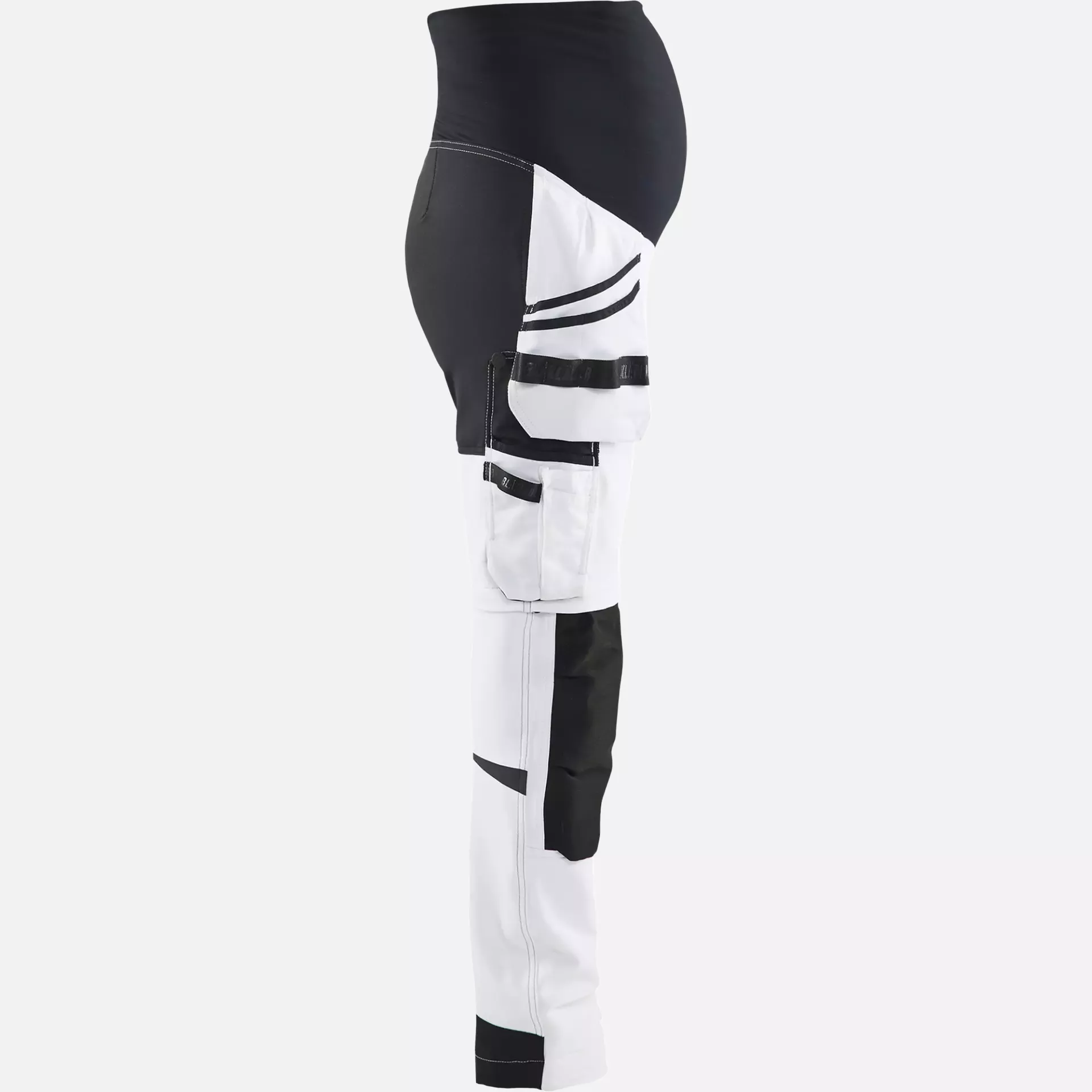 Blaklader 710216421099, Zip-Off Painter Maternity Trousers, White/Black, image 2