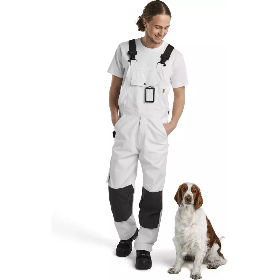 Blaklader 261112101098, Painters Bib and Brace, White/Dark Grey, image 5, gallery thumbnail