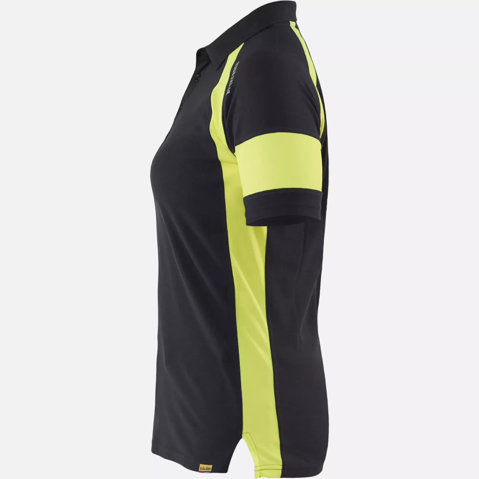 Blaklader 352910509933, High Vis Ladies Polo Shirt, Black/Yellow, image 3