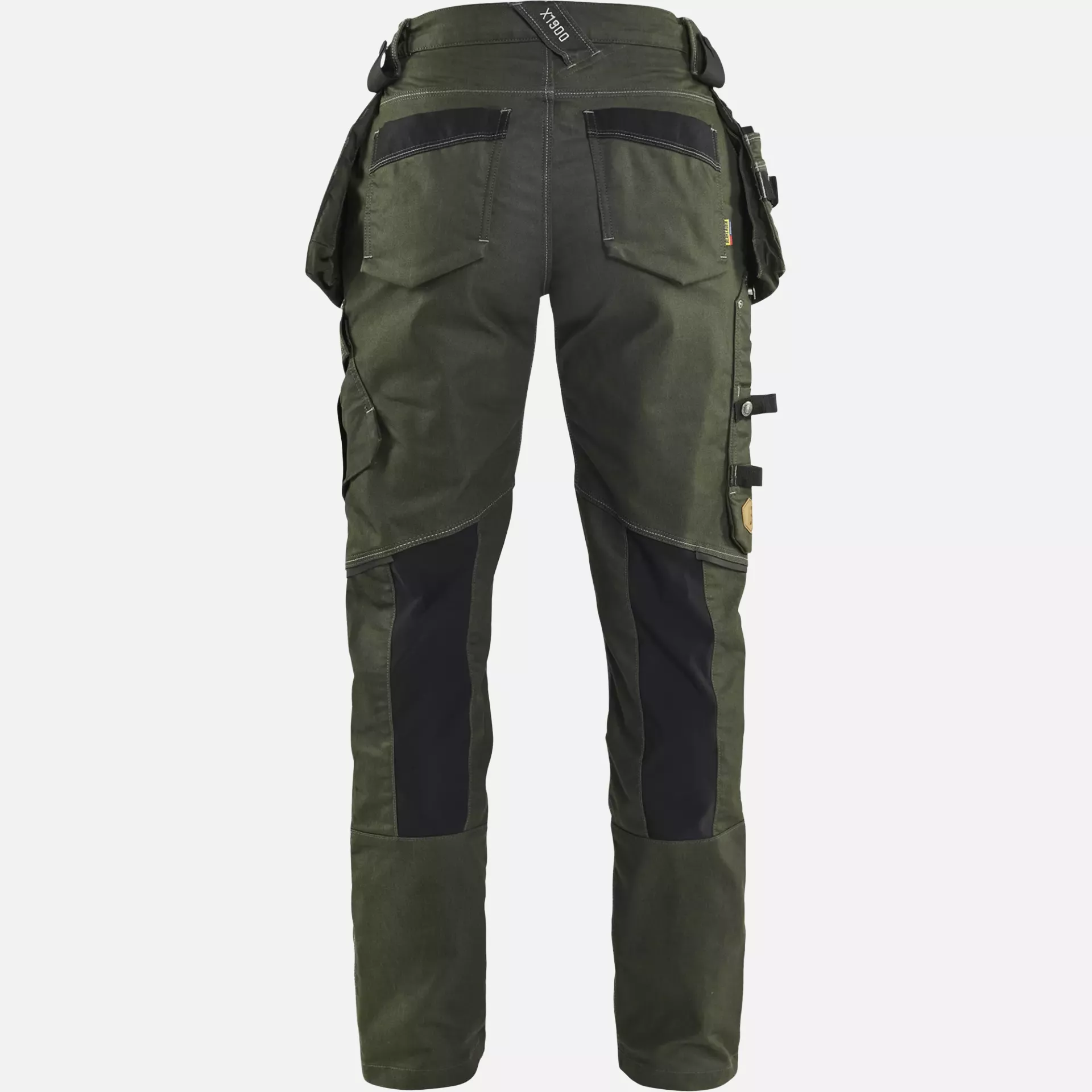 Blaklader 799011414298, X1900 Ladies Stretch Craftsman Work Trousers, Forest Green/Black, image 3