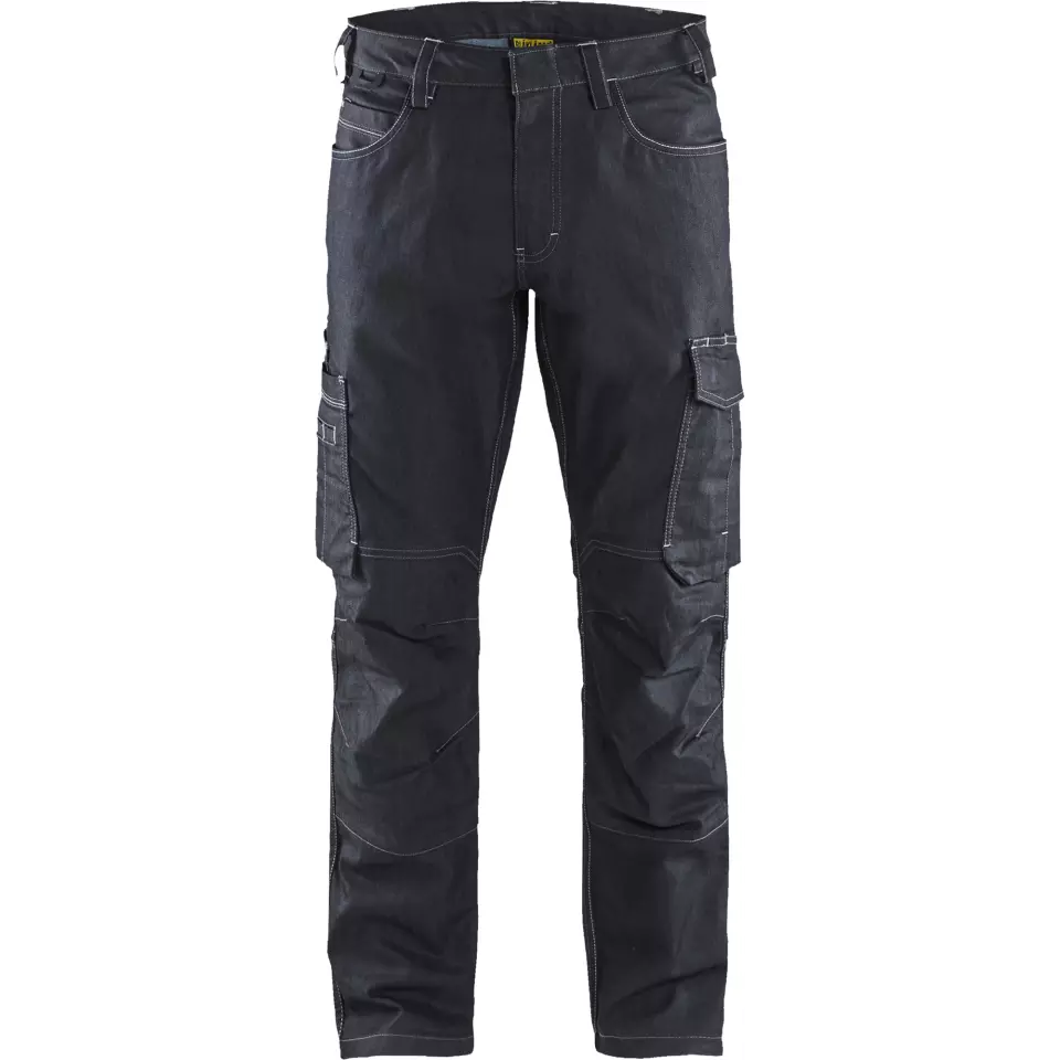 Blaklader 143911418900, Stretch Denim Work Trousers, Navy Blue, image 1, gallery thumbnail