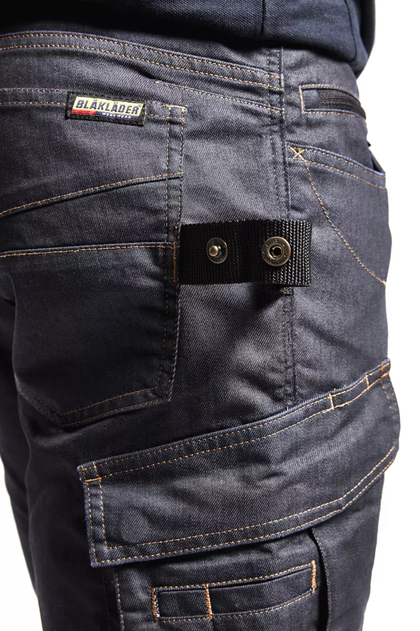 Blaklader 149711418999, Denim Stretch Work Trousers, Navy/Black, image 8, gallery thumbnail