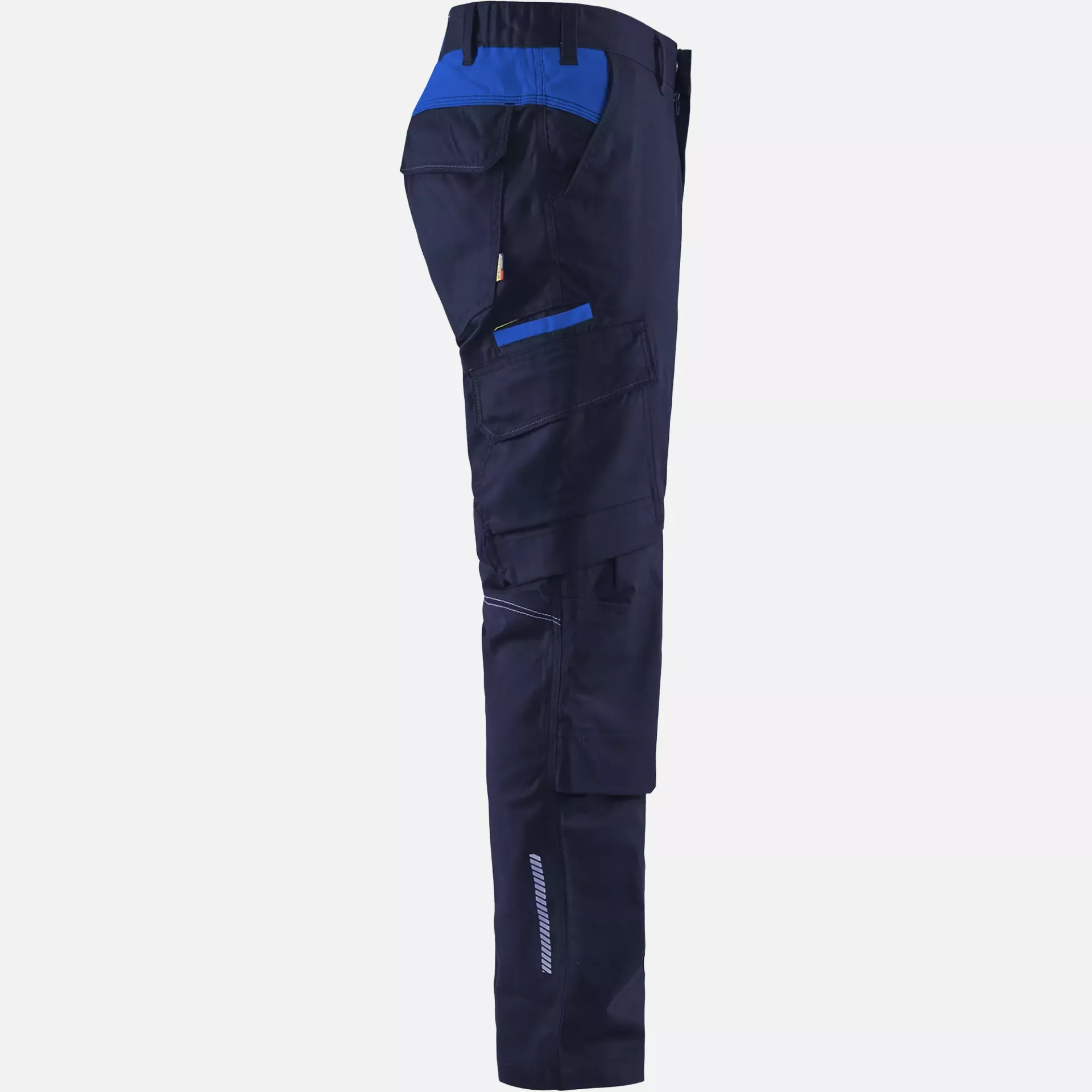 Blaklader 144818328985, Industry Stretch Work Trousers with Knee Pad Pockets, Navy Blue/Royal Blue, image 2