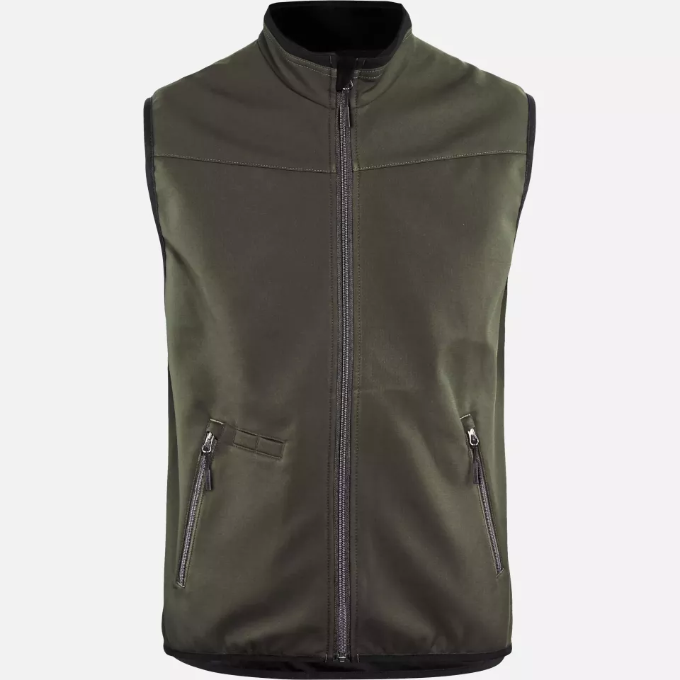 Blaklader 385025164599, Softshell Vest, Dark Olive Green/Black, image 1, gallery thumbnail