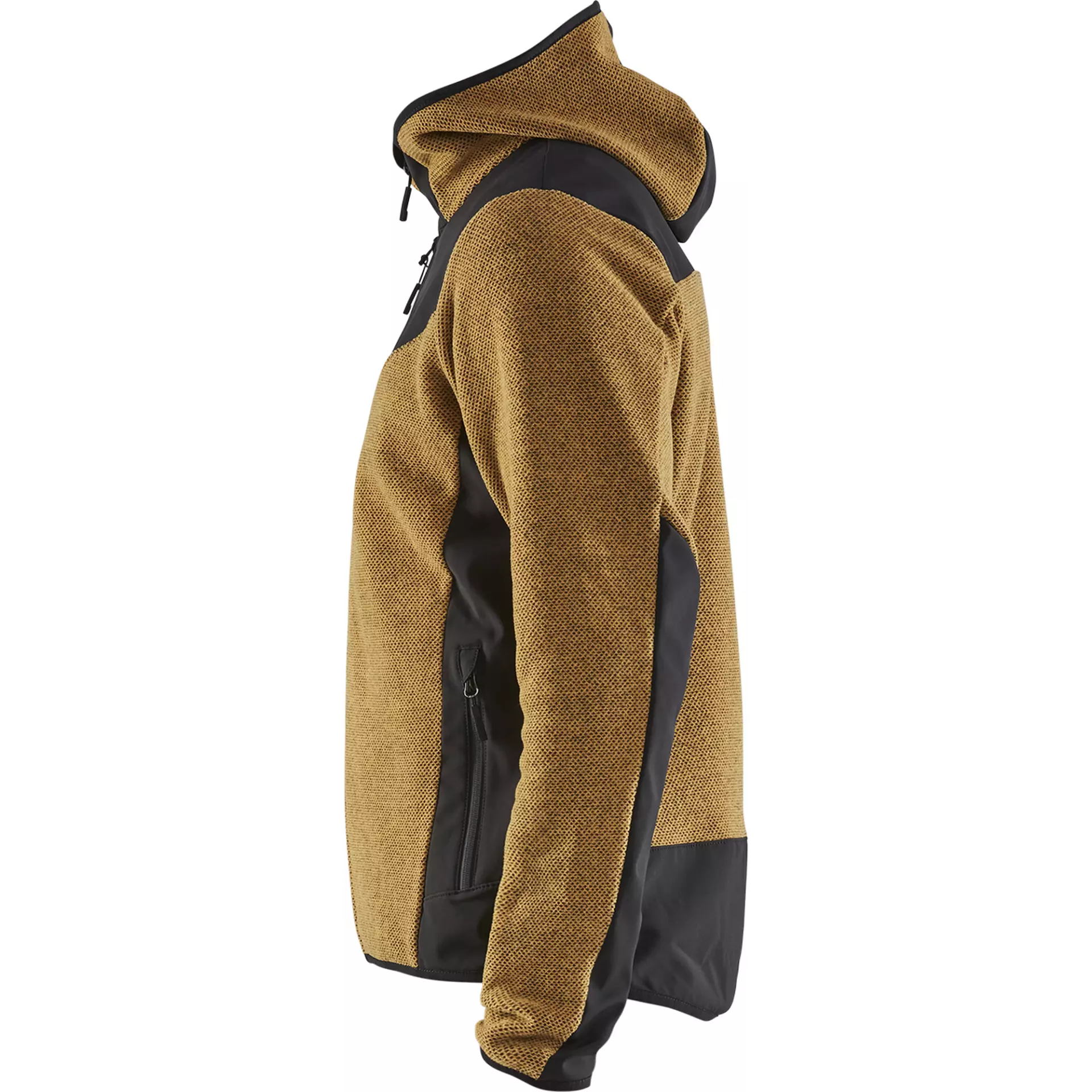 Blåkläder 594025363799, Softshell Knitted Jacket, Honey Gold/Black, image 3