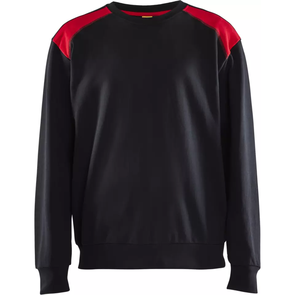 Blaklader 358011589956, Sweatshirt, Black/Red