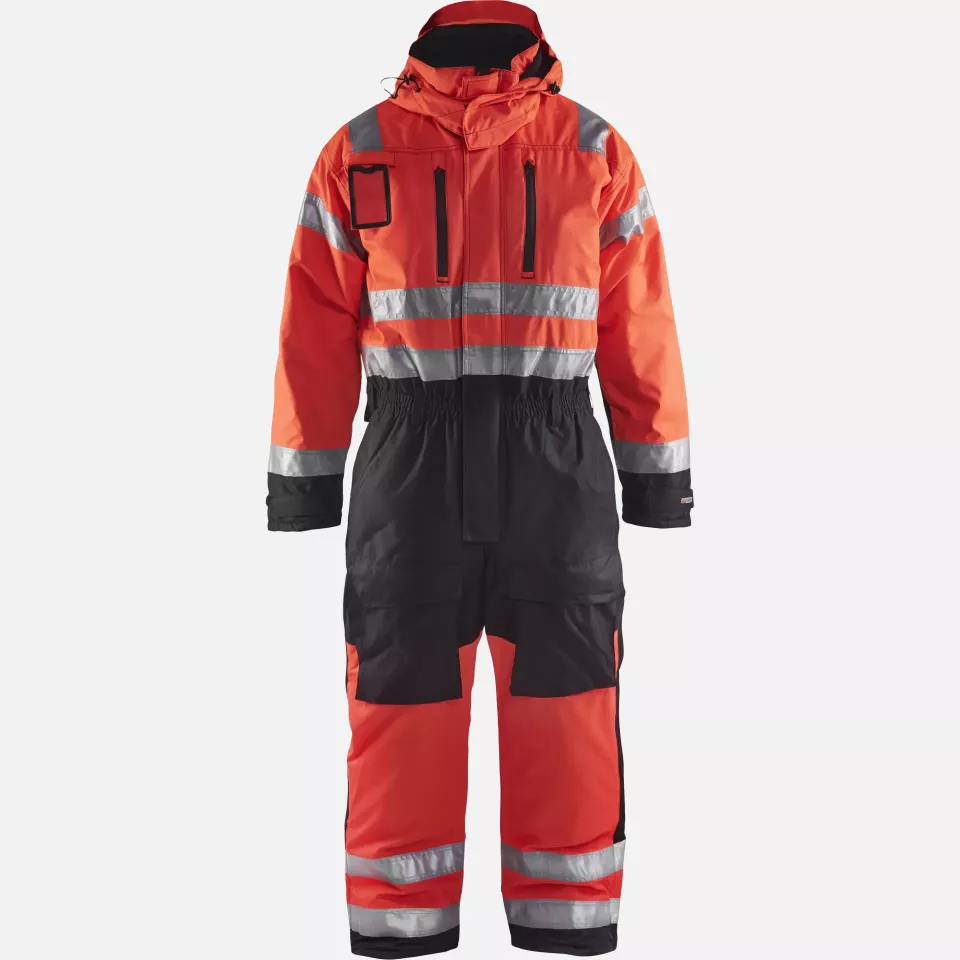 Blaklader 676319775599, High Vis Winter Coverall, Red/Black, image 1, gallery thumbnail