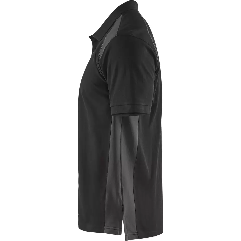 Blaklader 332410509998, Polo Shirt, Black/Dark Grey, image 3, gallery thumbnail