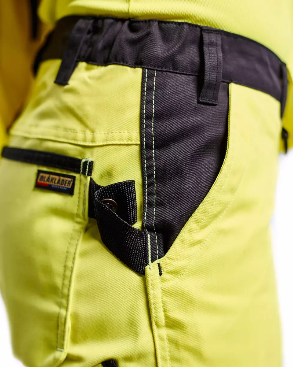 Blaklader 715518113399, High Vis Women's Work Trousers, Yellow/Black, image 6, gallery thumbnail