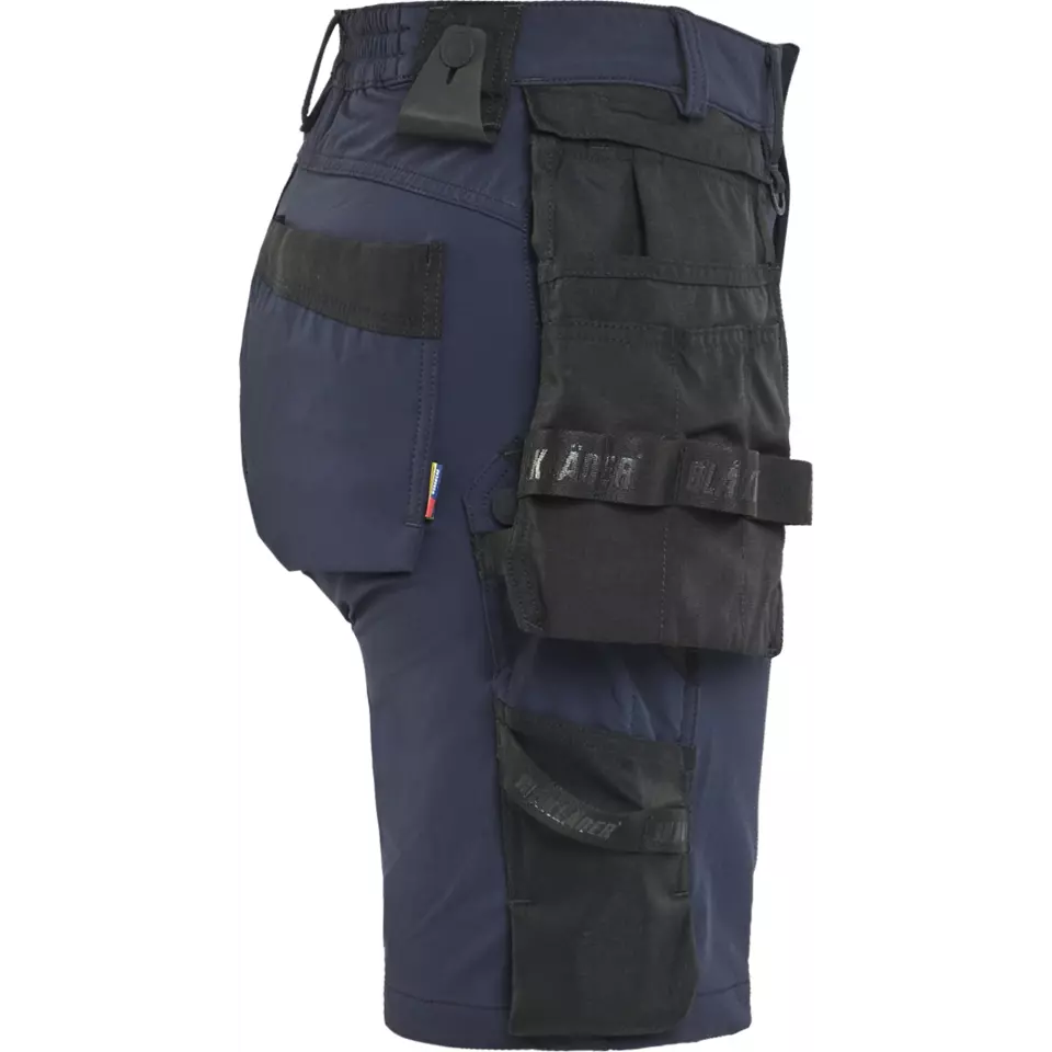 Blaklader 712416458699, Women's 4-Way Stretch Craftsman Shorts, Dark Navy/Black, image 2, gallery thumbnail