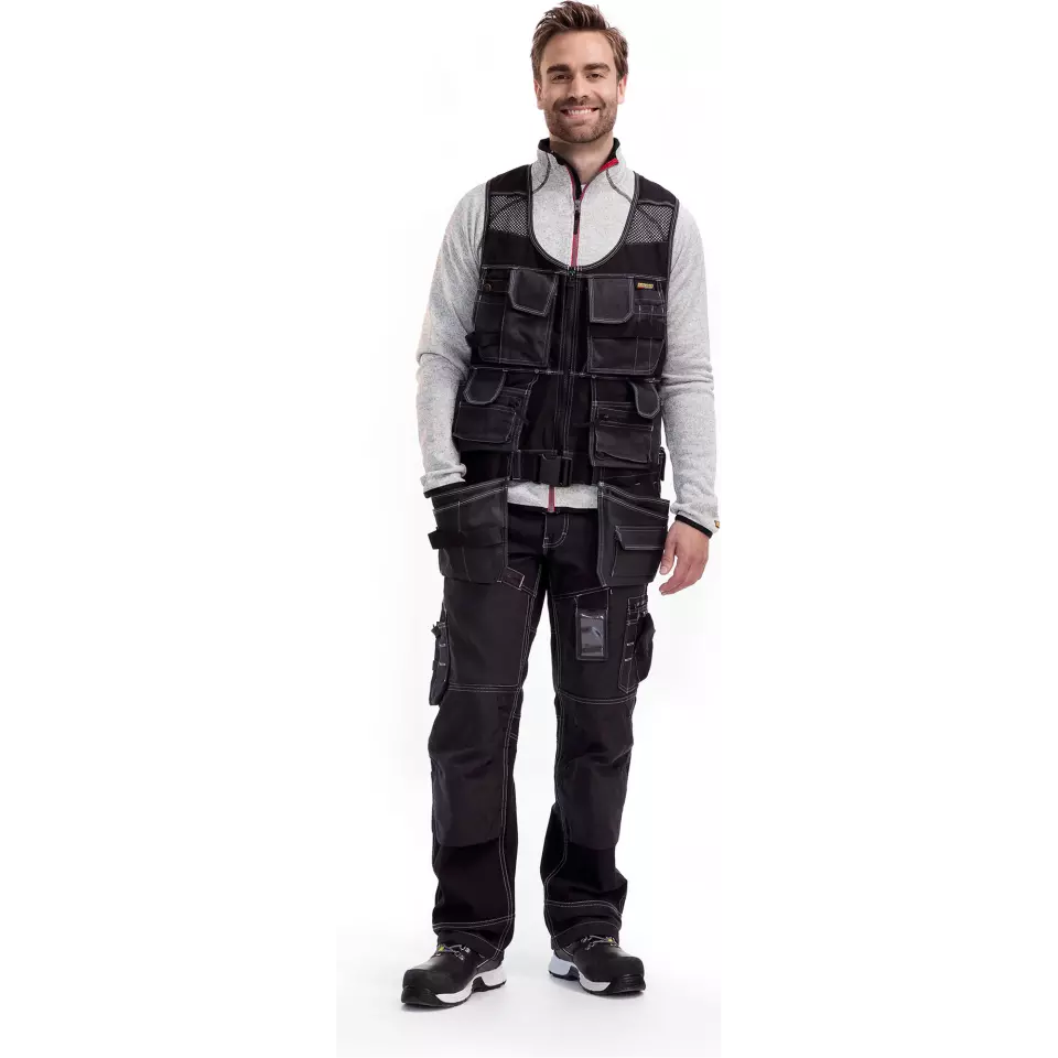 Blaklader 311913109900, X1900 Handwerker Weste, Schwarz, image 3, gallery thumbnail