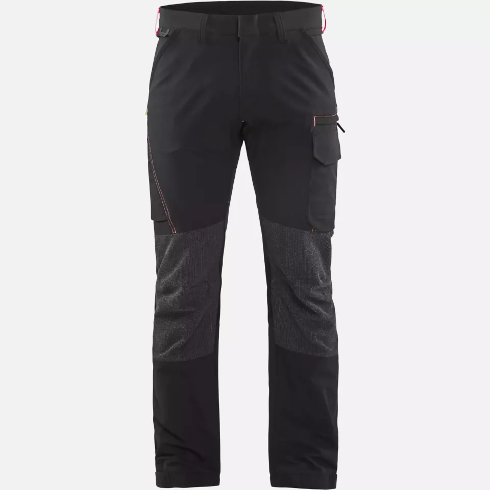 Blaklader 142216459956, 4-Wege-Service Stretch Arbeitshose, Schwarz/Rot, image 1, gallery thumbnail