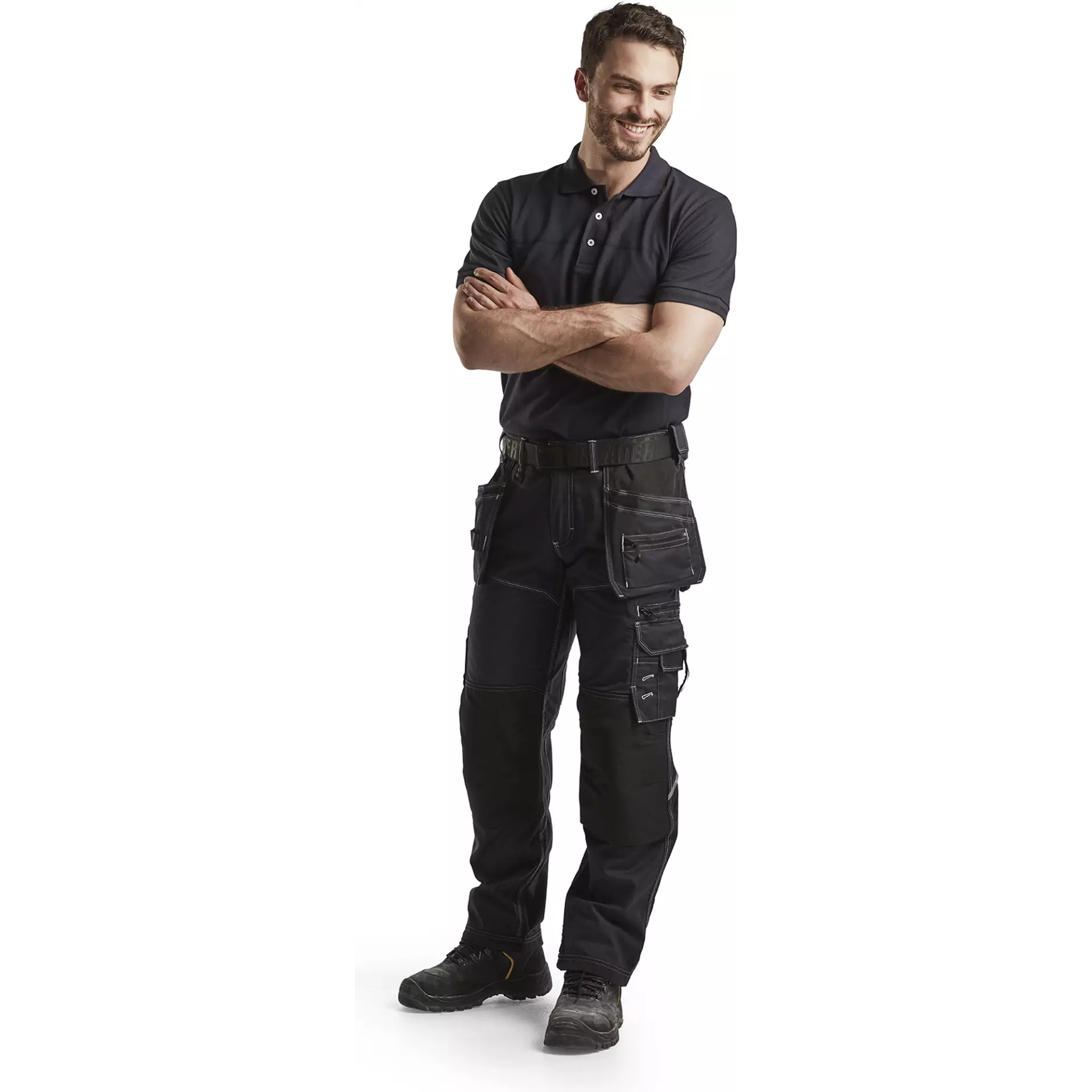 Blåkläder 338910508699, Polo Shirt, Dark Navy/Black, image 6