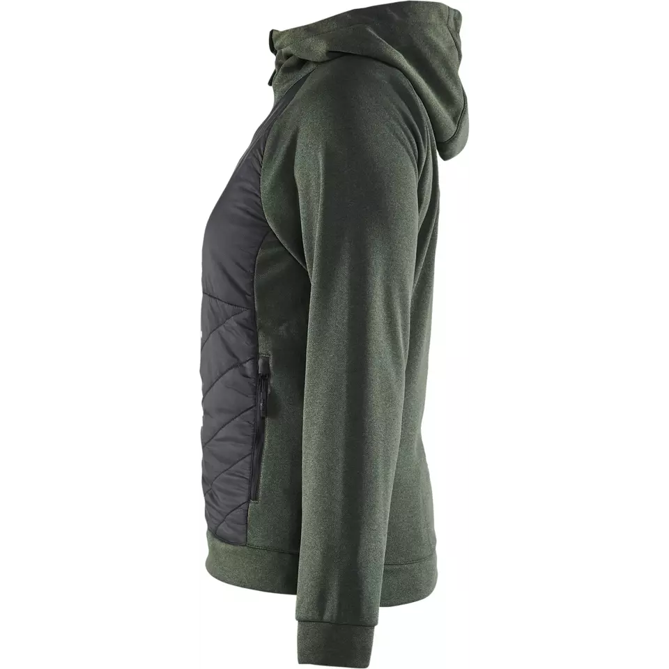 Blåkläder 346425334199, Ladies Hybrid Sweatshirt, Autumn Green/Black, image 3, gallery thumbnail