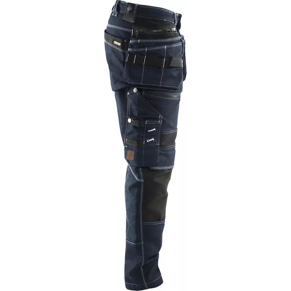 Blåkläder 199011418999, X1900 Stretch Craftsman Work Trousers, Navy/Black, image 2, gallery thumbnail