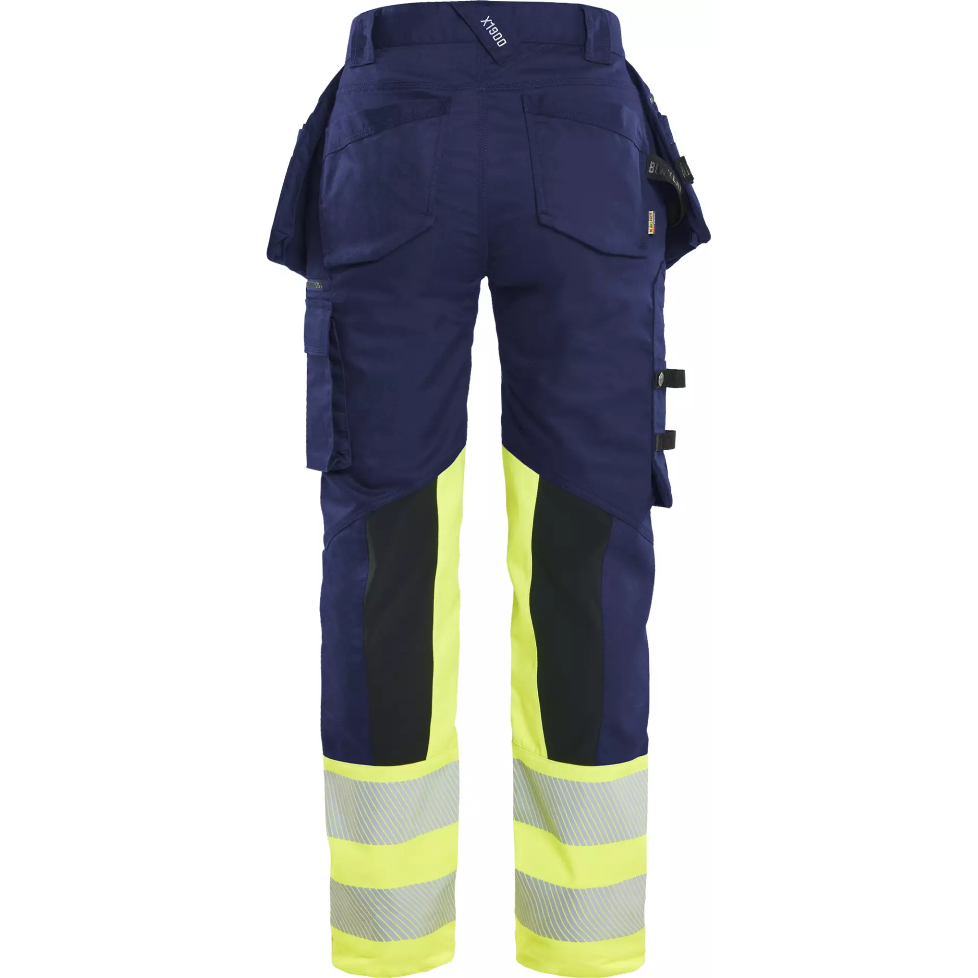 Blaklader 703011498933, High Vis Damen Stretchhose, Marineblau/ Gelb, image 3