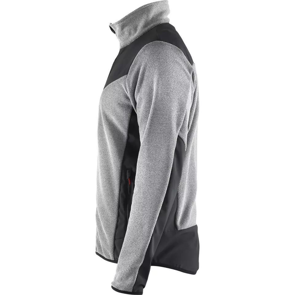 Blåkläder 594225369099, Softshell Knit Jacket, Grey Melange/Black, image 3, gallery thumbnail