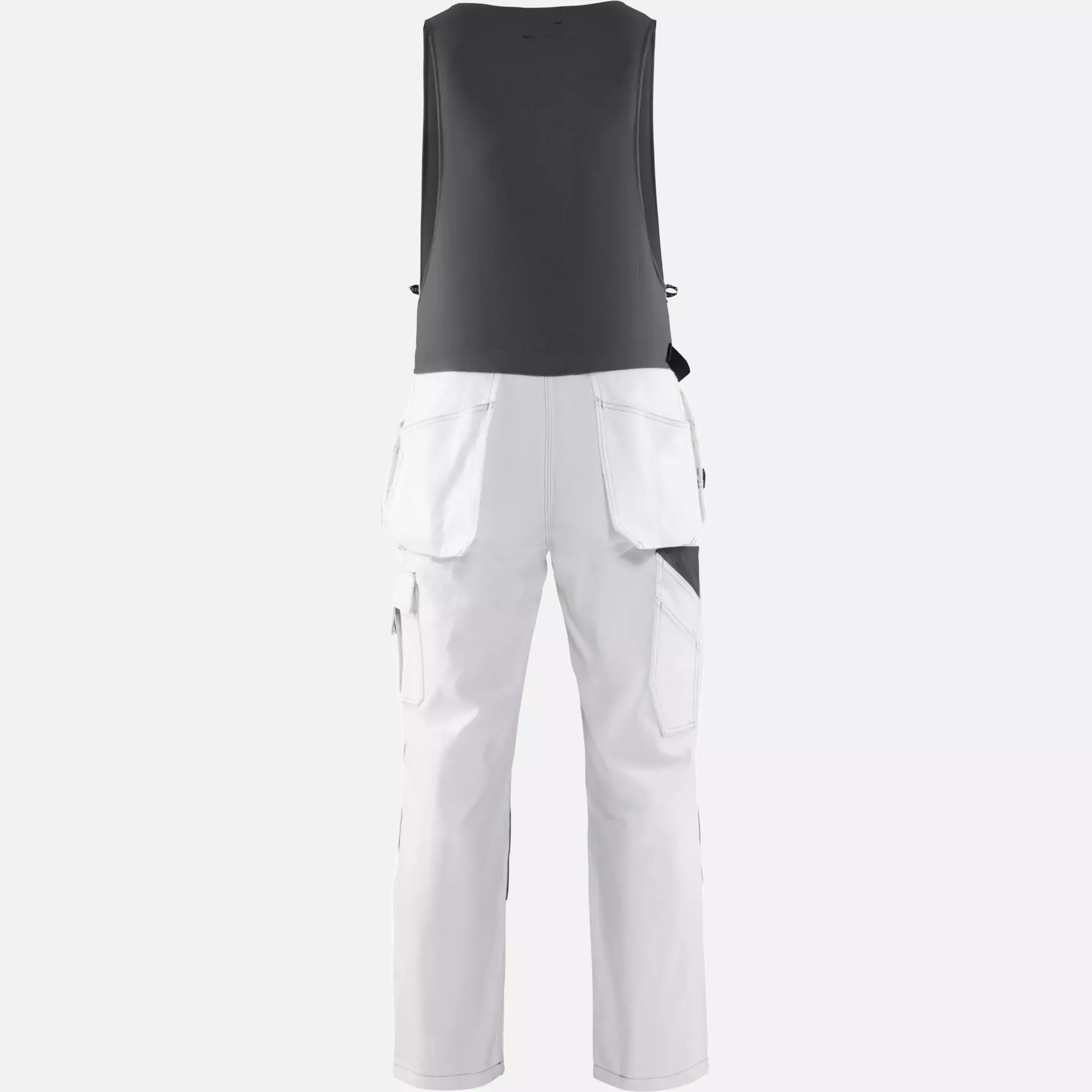 Blaklader 253212101098, Bib and Brace, White/Dark Grey, image 4
