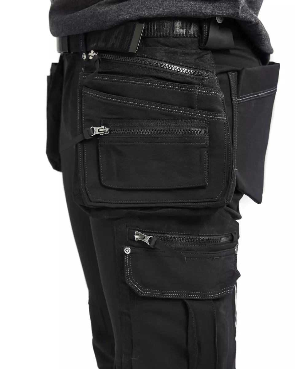 Blaklader 199816449900, X1900 4-Way Stretch Craftsman Work Trousers, Black, image 9, gallery thumbnail