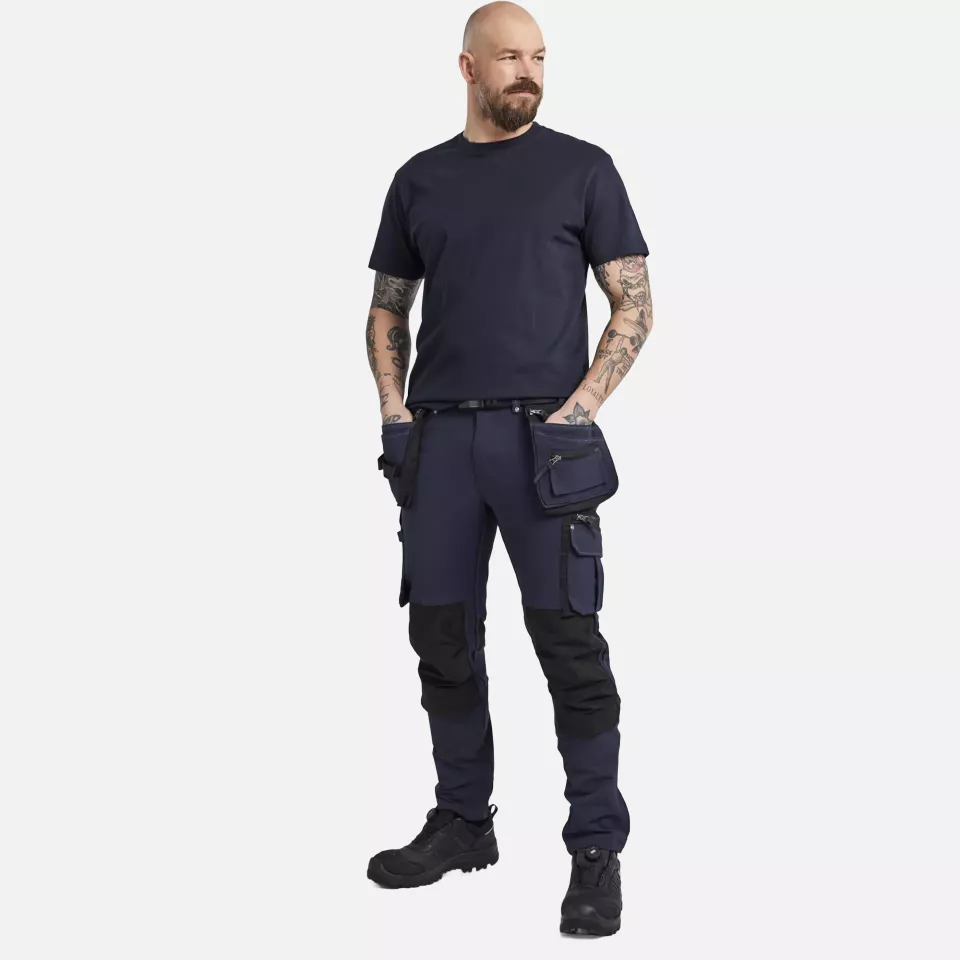 Blaklader 199816448699, X1900 4-Way Stretch Craftsman Work Trousers, Dark Navy/Black, image 5, gallery thumbnail