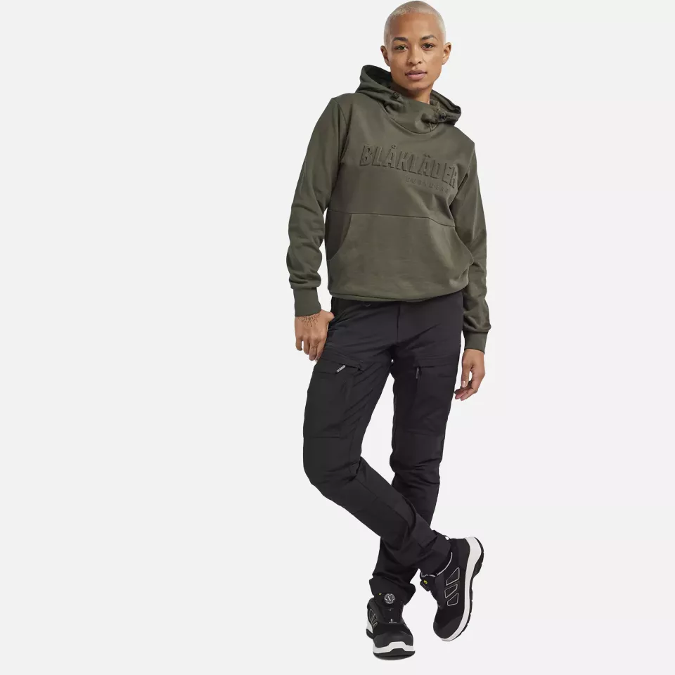 Blaklader 356011584209, 3D Ladies Hooded Sweatshirt, Forest Green, image 5, gallery thumbnail