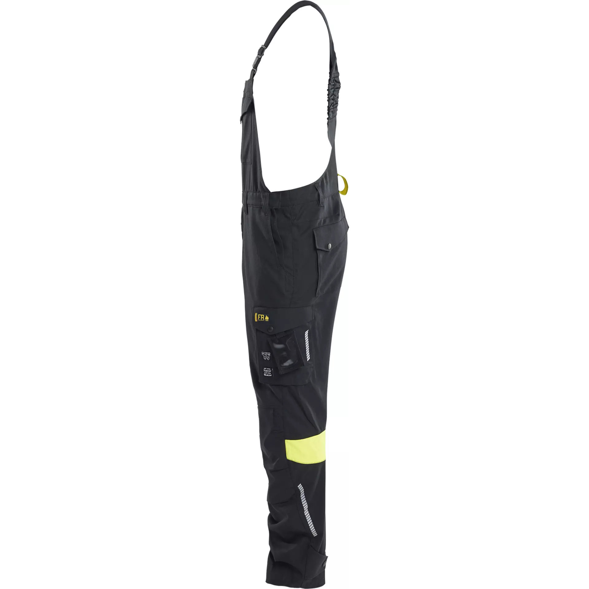 Blaklader 261715129933, Bib and Brace, Black/Yellow, image 3