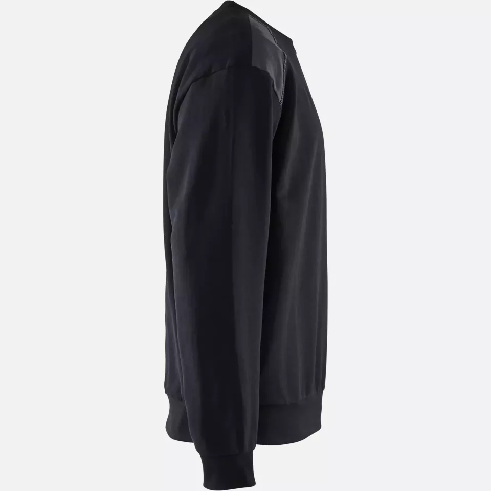 Blaklader 358011589996, Sweatshirt, Black/Medium Grey, image 2, gallery thumbnail
