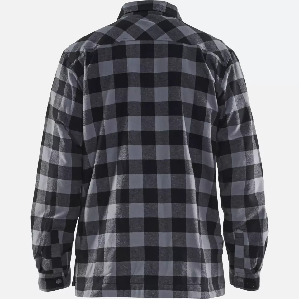 Blaklader 322511319799, Lined Flannel Shirt, Dark Grey/Black, image 4, gallery thumbnail