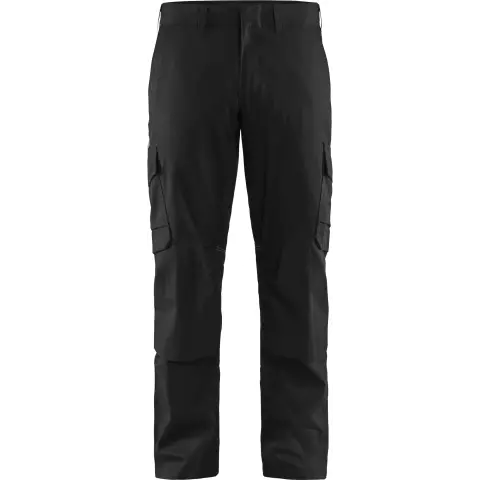 Blaklader Industry Stretch Work Trousers with Knee Pad Pockets, Black