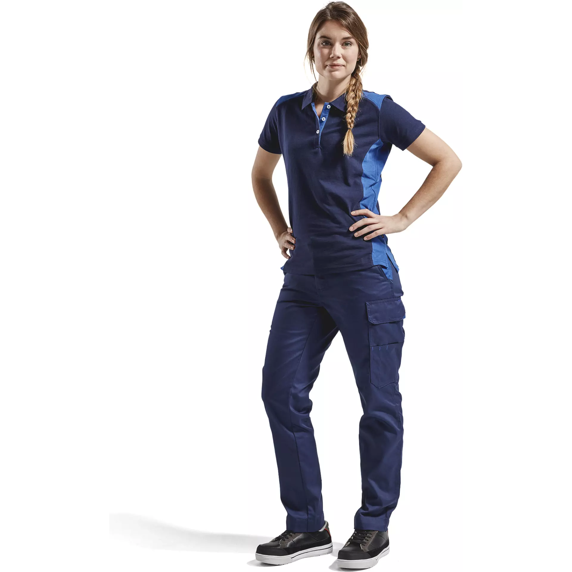 Blåkläder 339010508985, Ladies Polo Shirt, Navy/Royal Blue, image 5