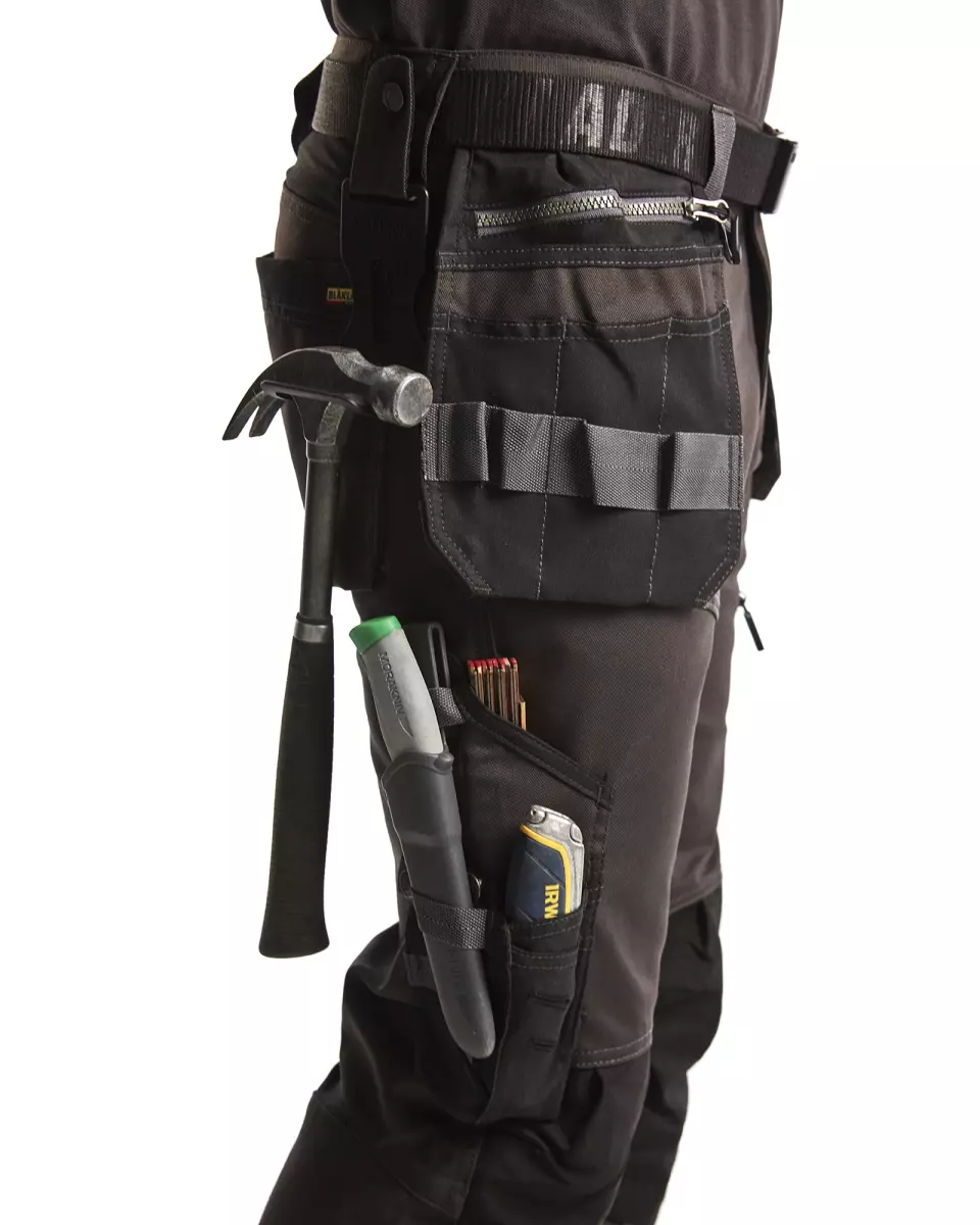 Blåkläder 159013439899, Stretch Craftsman Work Pants, Dark Grey/Black, image 7, gallery thumbnail