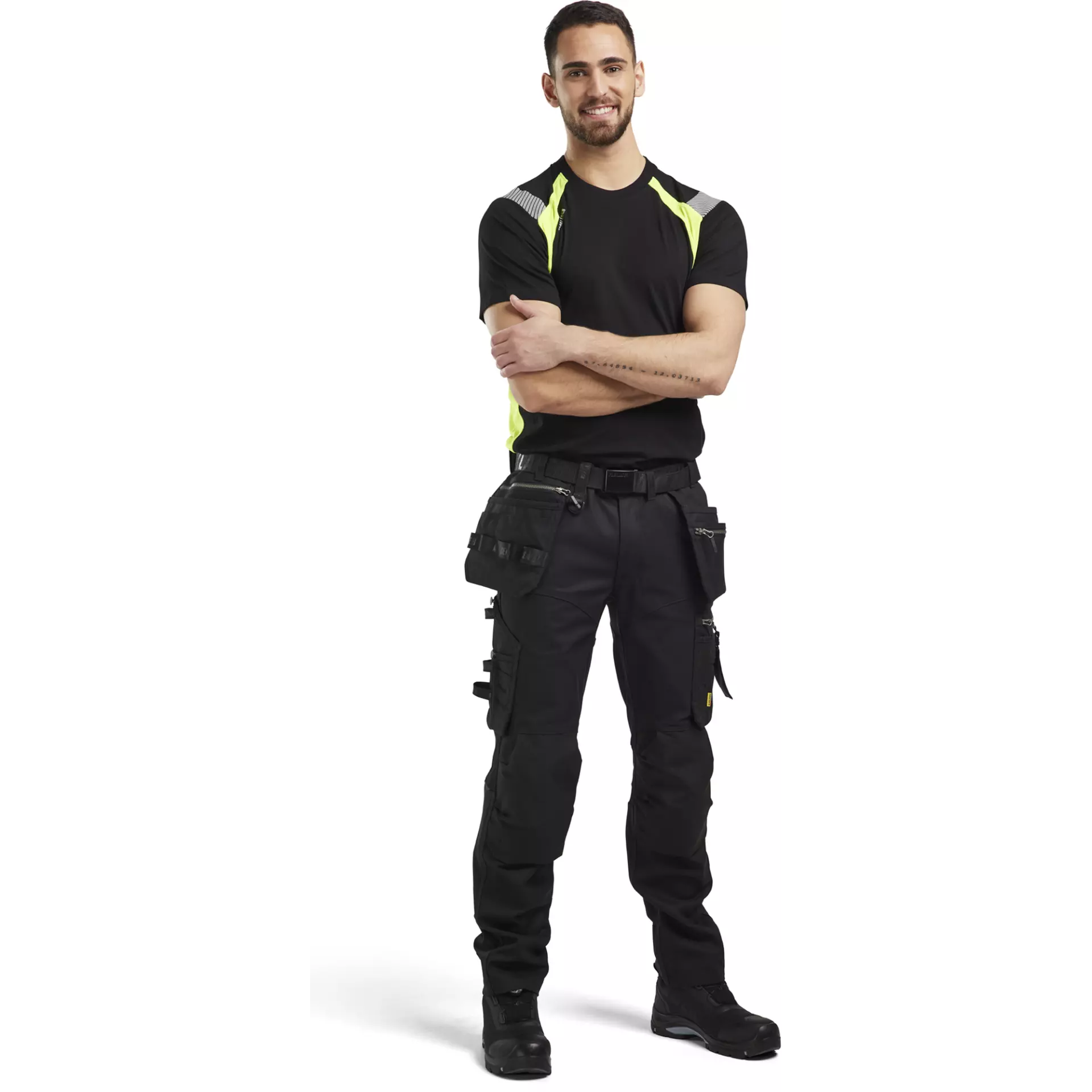 Blåkläder 179013709999, Stretch Craftsman Work Trousers, Black/Black, image 5