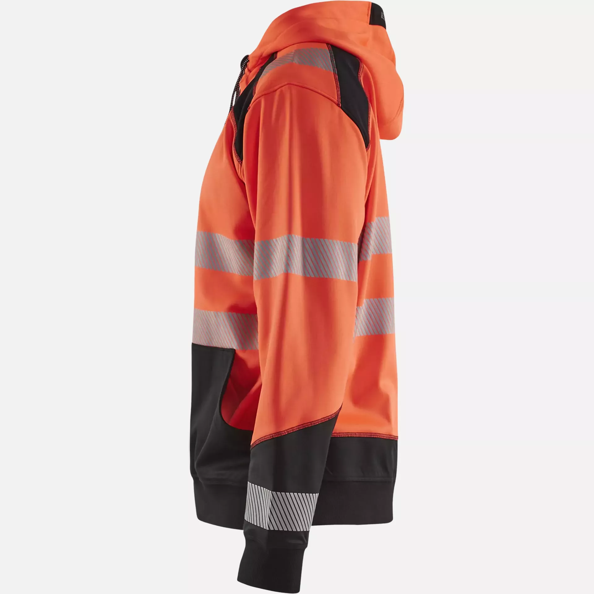 Blaklader 354625285599, High Vis Hooded Sweatshirt, Red/Black, image 3