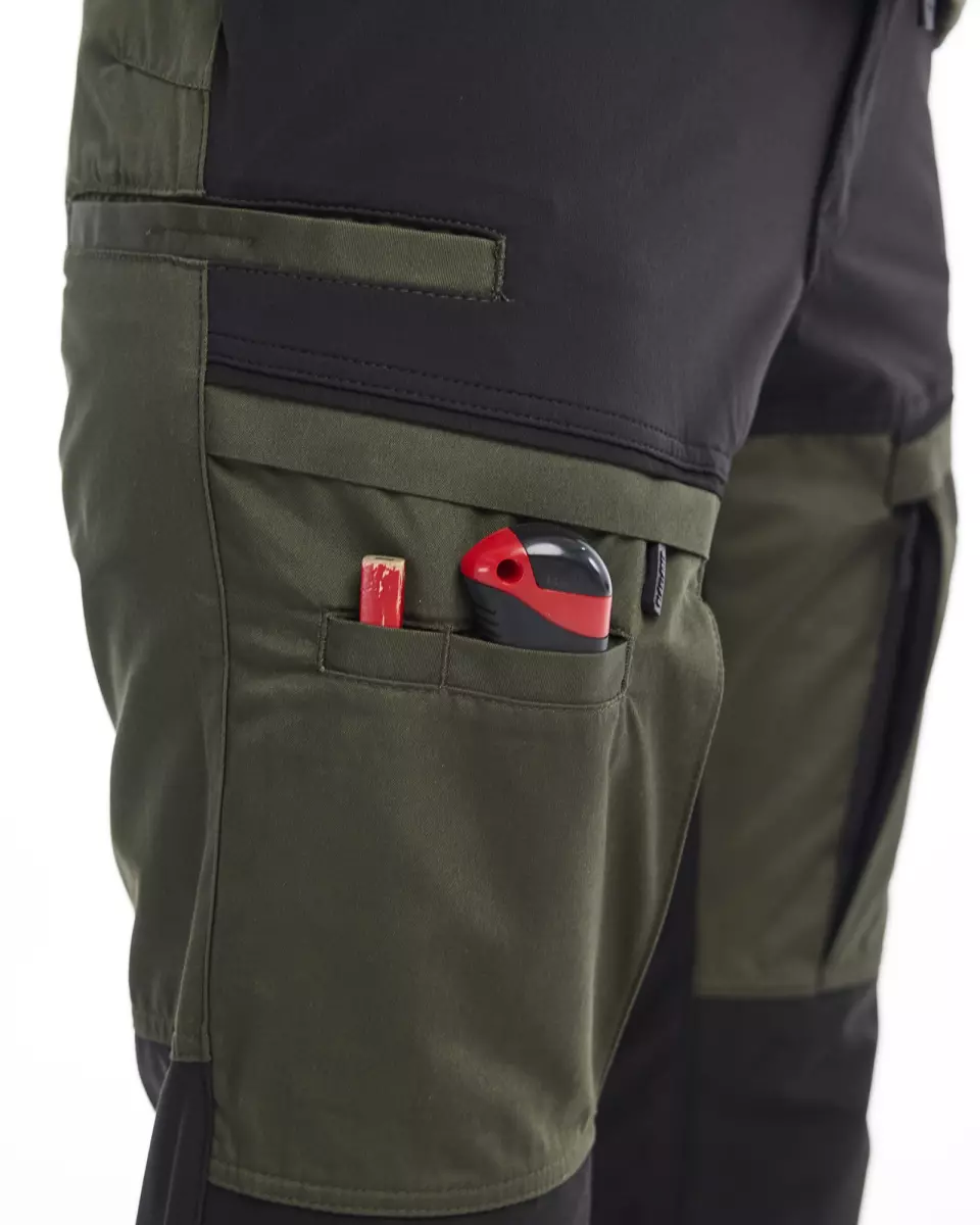 Blaklader 716618454298, Damen Stretch Servicehose, Waldgrün/Schwarz, image 7, gallery thumbnail