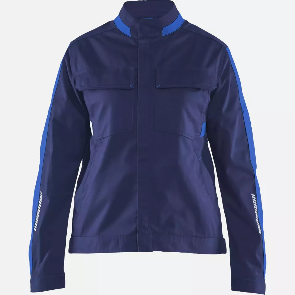 Blaklader 444318328985, Ladies Stretch Industry Jacket, Navy/Royal Blue, image 1, gallery thumbnail