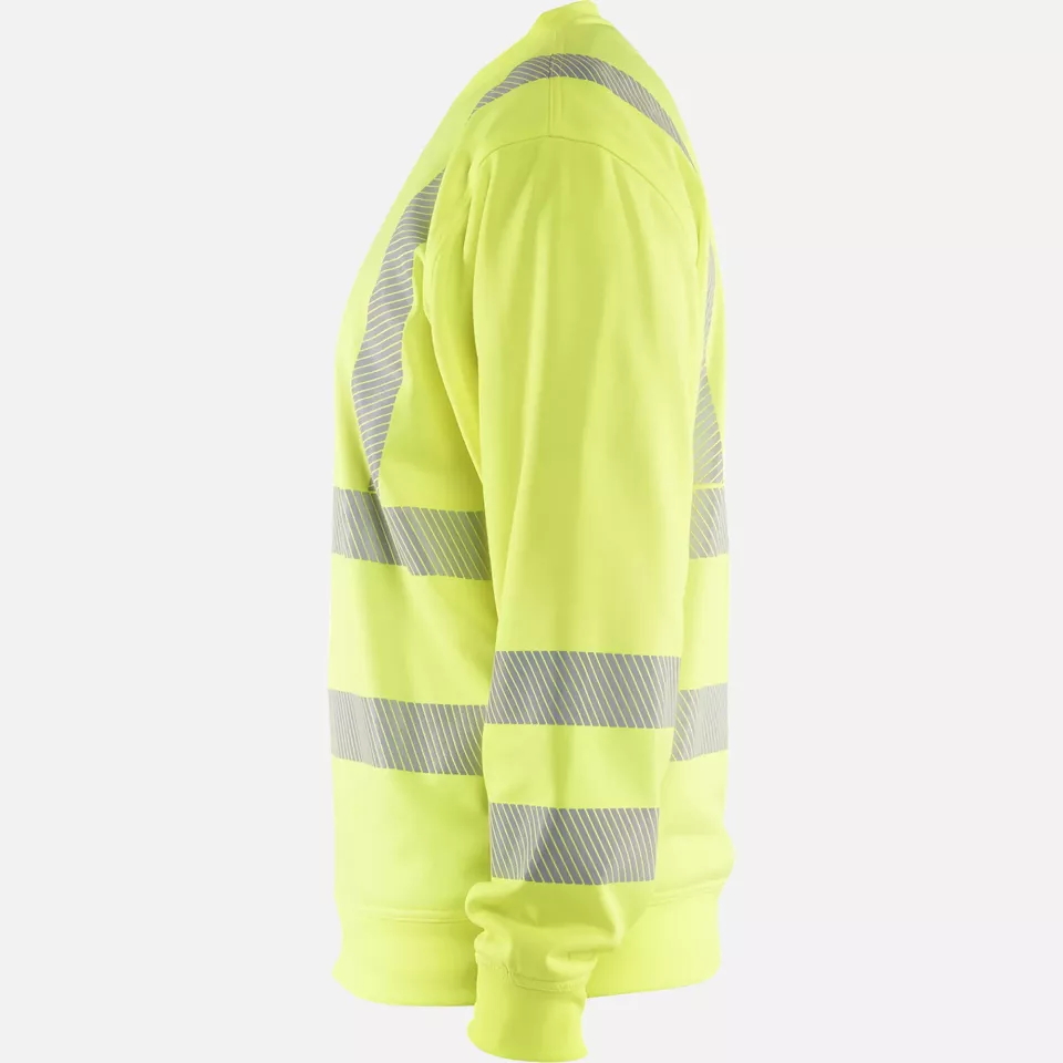 Blaklader 356225383300, High Vis Sweatshirt, Yellow, image 3, gallery thumbnail