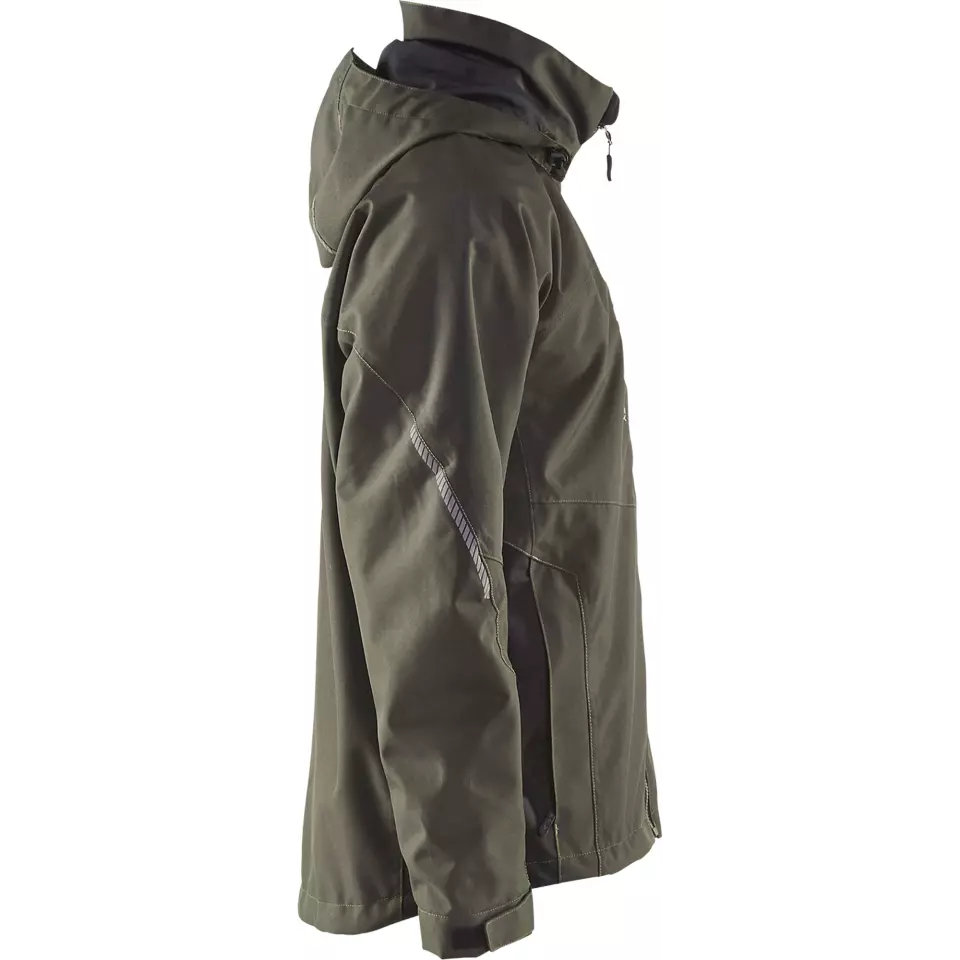 Blaklader 489019774599, Lined Lightweight Winter Jacket, Dark Olive Green/Black, image 2, gallery thumbnail