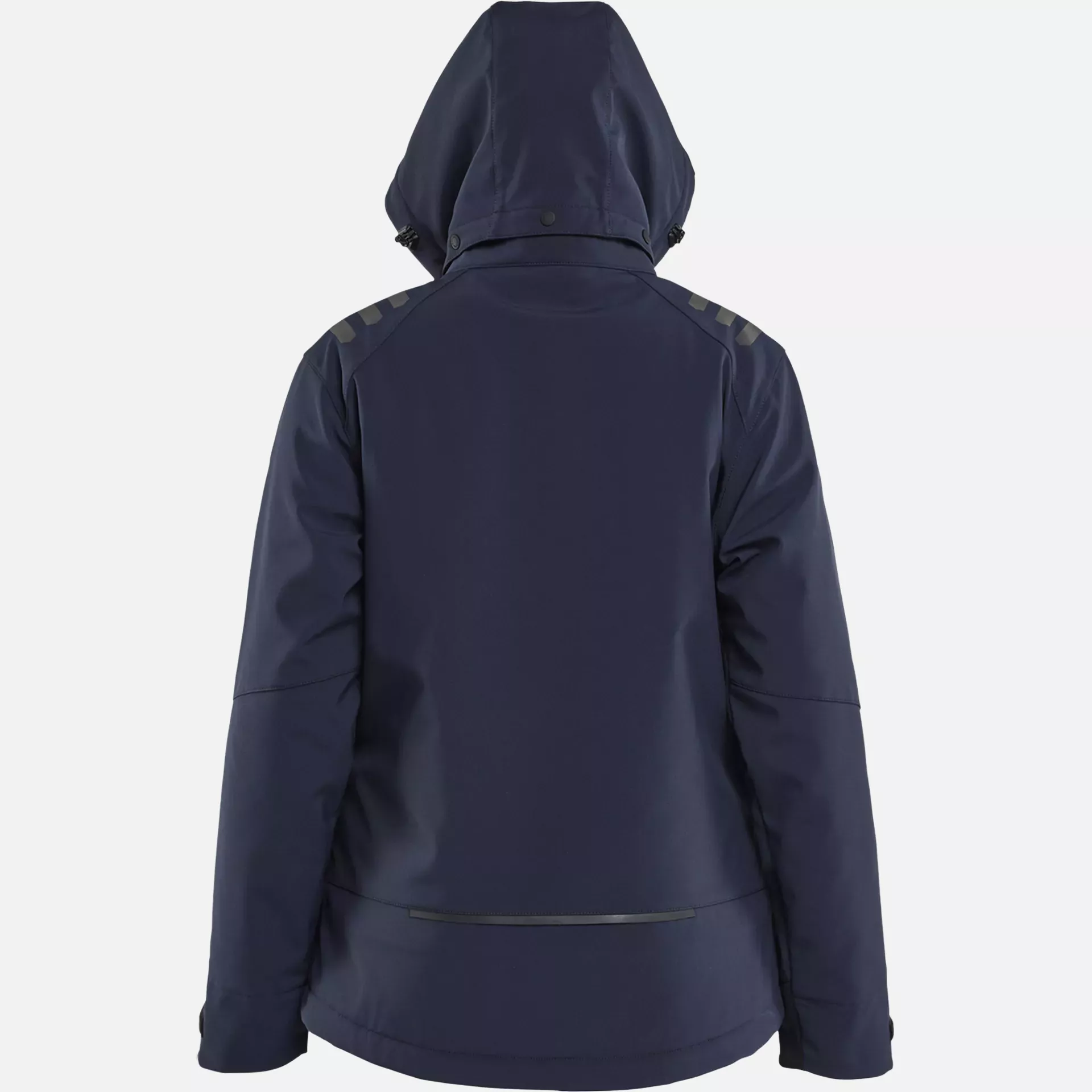 Blaklader 475125138633, Women's Lightly Lined Softshell Winter Jacket, Dark Navy/High Vis Yellow, image 5