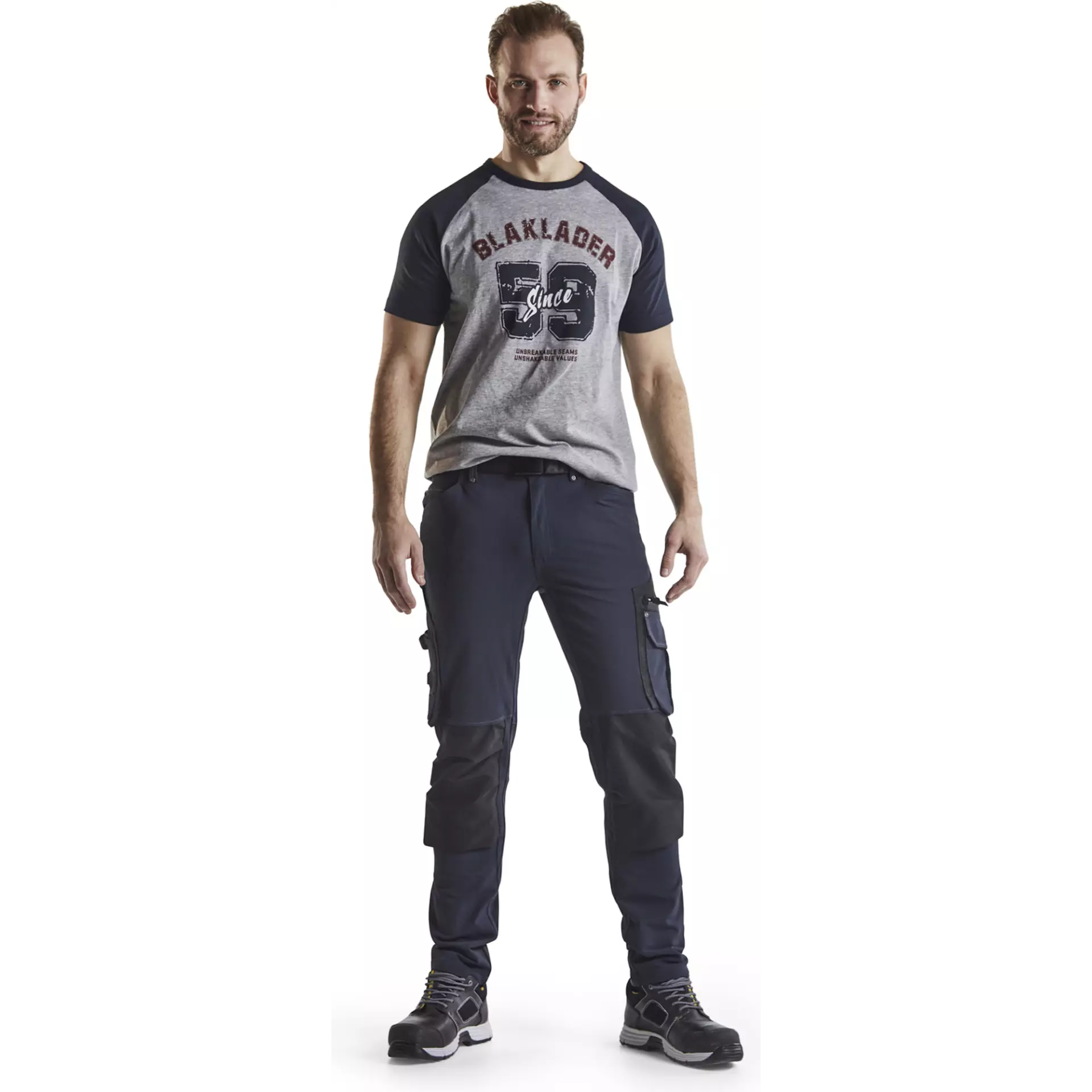 Blåkläder 198916448699, X1900 4-Way Stretch Craftsman Work Trousers, Dark Navy/Black, image 5