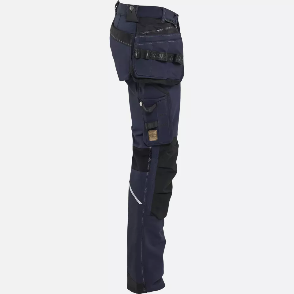 Blaklader 199816448699, X1900 4-Way Stretch Craftsman Work Trousers, Dark Navy/Black, image 2, gallery thumbnail