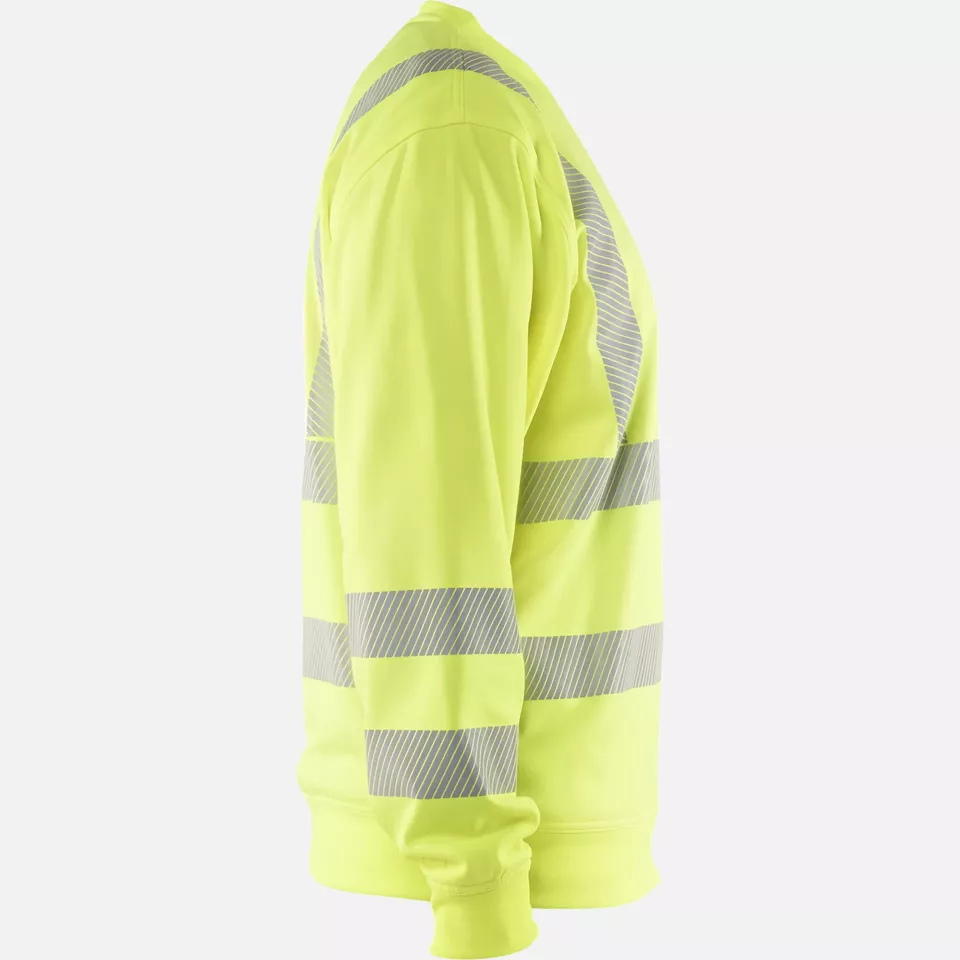 Blaklader 356225383300, High Vis Sweatshirt, Yellow, image 2, gallery thumbnail