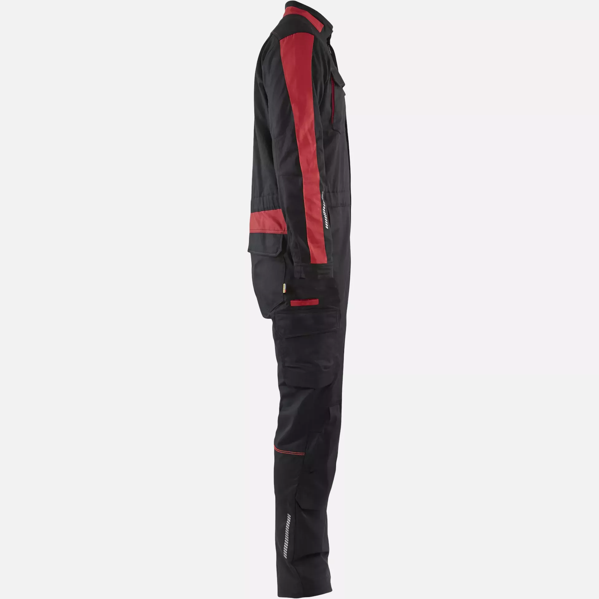 Blaklader 614418329956, Industrial Stretch Coverall, Black/Red, image 2