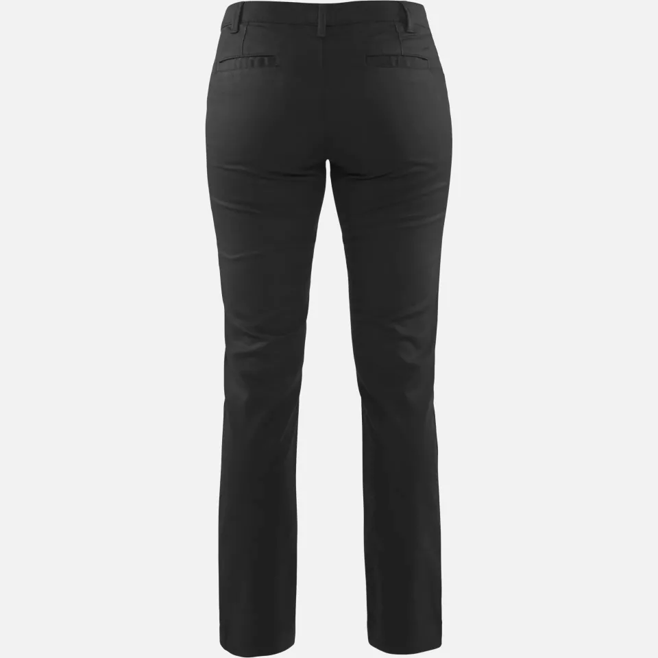 Blaklader 716518309900, Ladies 2-Way Stretch Chino Trousers, Black, image 4, gallery thumbnail