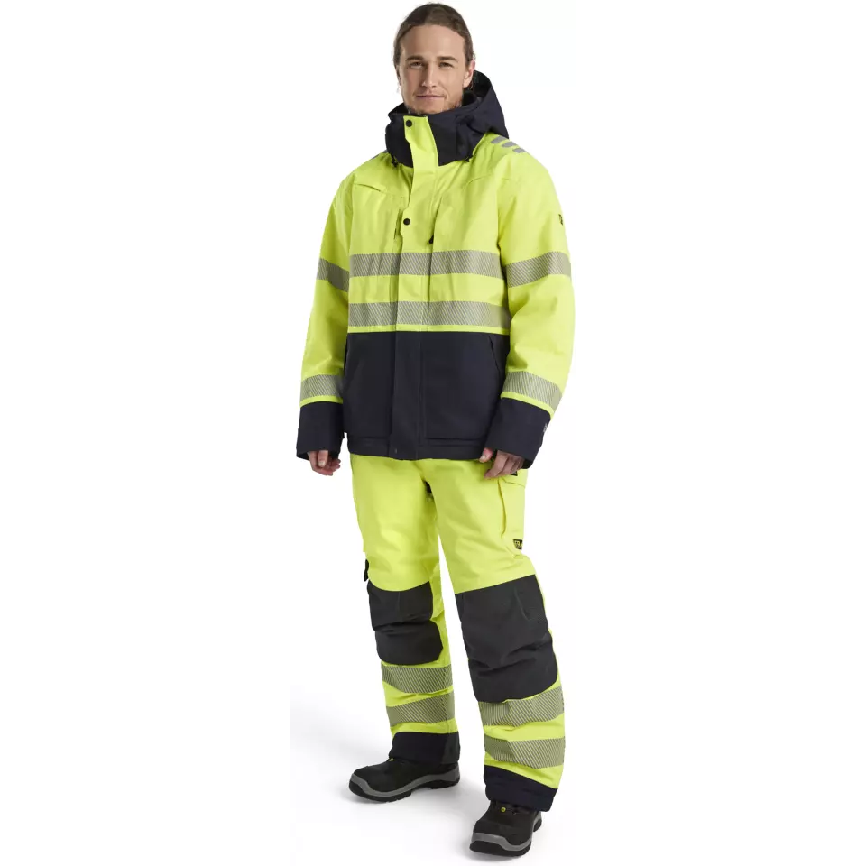 Blåkläder 451715343389, Multinorm Winter Jacket, Yellow/Navy, image 5, gallery thumbnail
