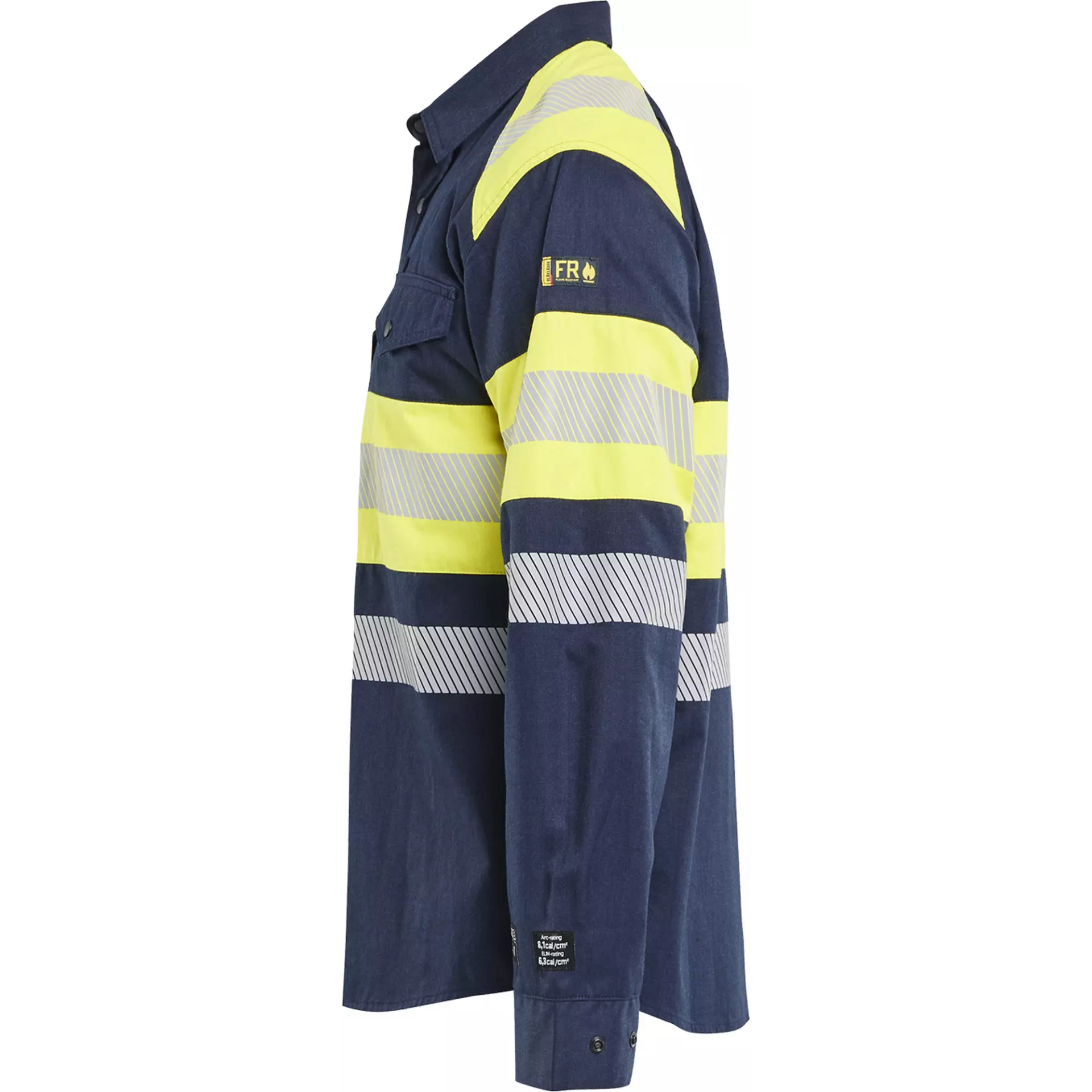 Blaklader 322915178933, Multi-Norm Shirt, Navy/Yellow, image 3