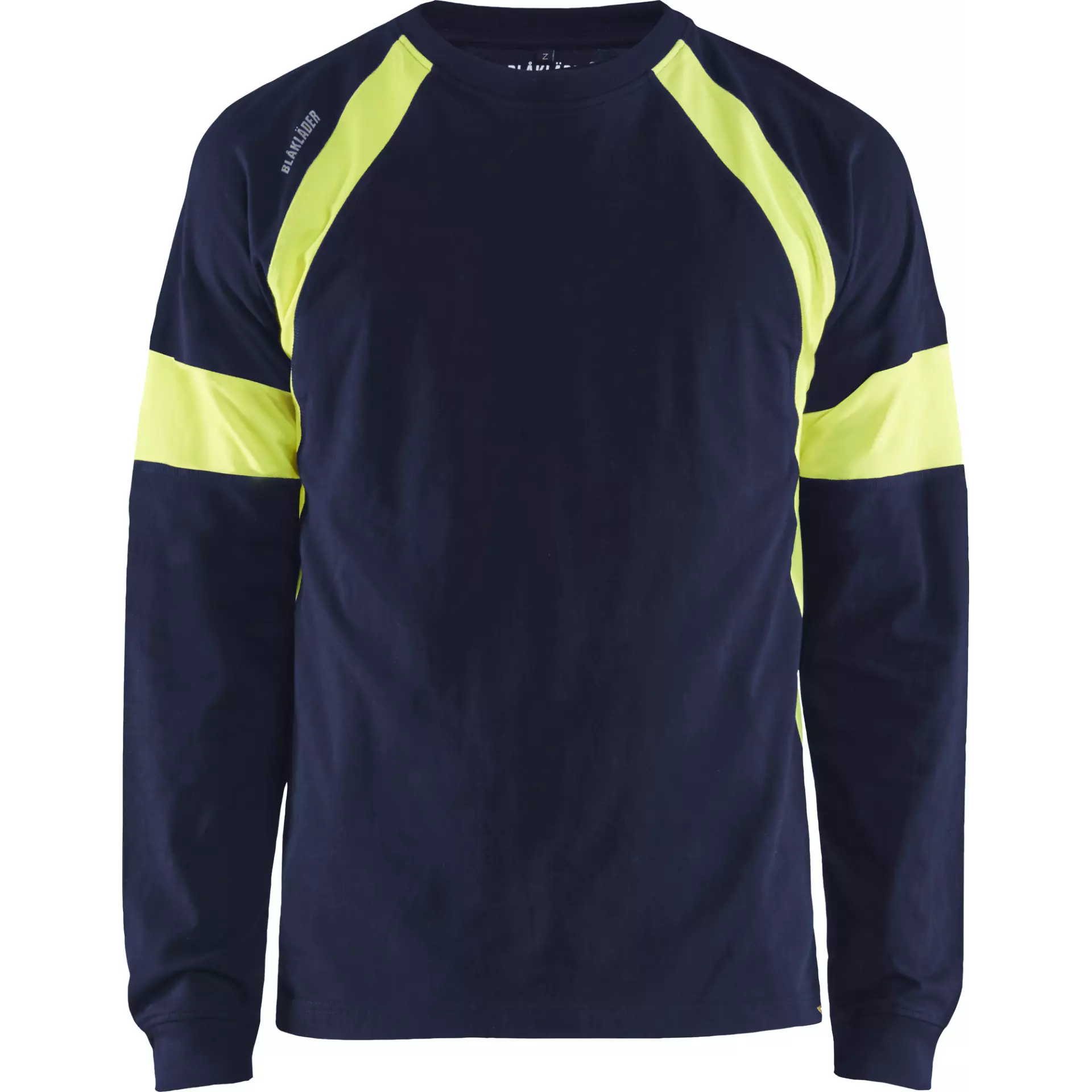 Blaklader 352010308833, Long Sleeve Shirt, Navy Blue/Yellow