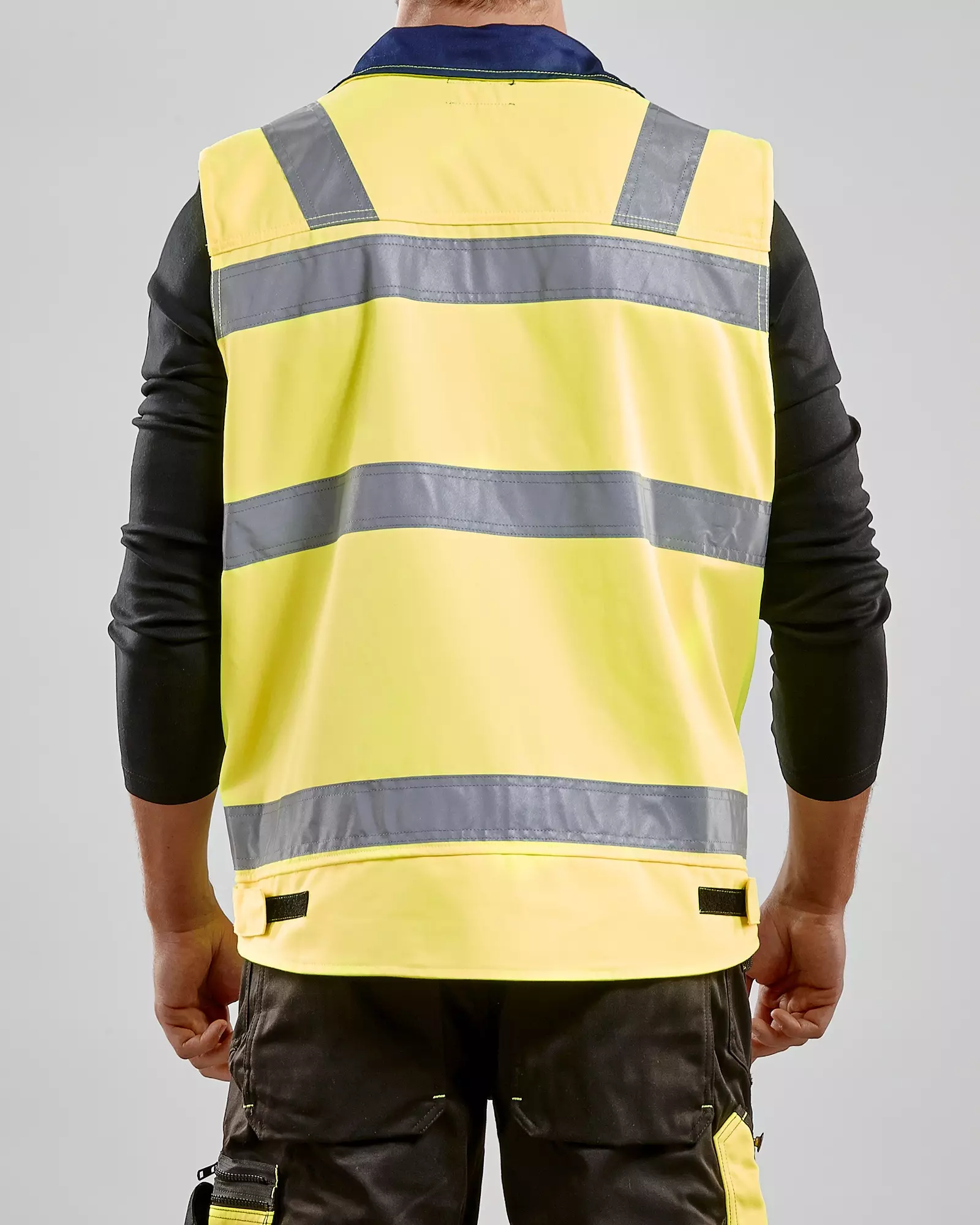 Blaklader 850518043389, High Vis Vest, Yellow/Navy Blue, image 5